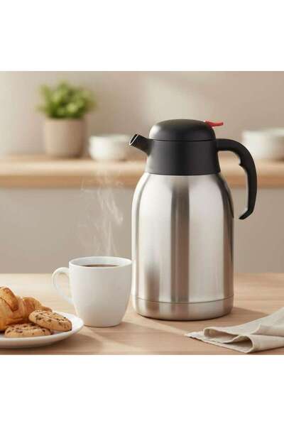 PAN HOME Devin Stainless Steel Vacuum Flask 1.5l -chrome