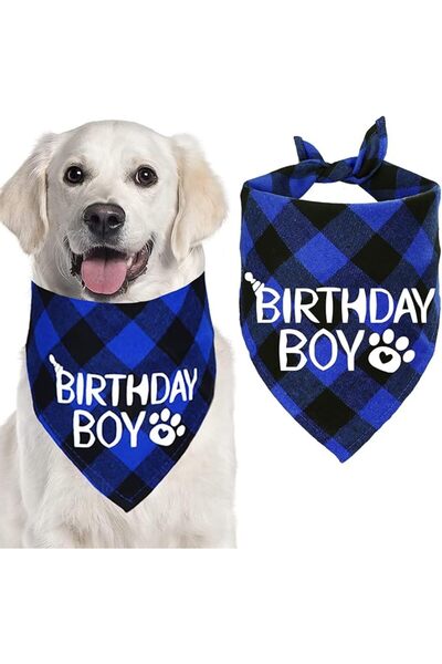 Delfino Silver DELFINO Dog Birthday Party Supplies, Pet Birthday Birthday Ban...