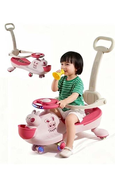 Generic Kids' Twist Car Ride Toy for Children Aged 2-6 Swing Car With Lights ...