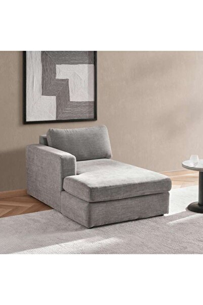 PAN HOME Reem Left Arm Modular Chaise- Grey
