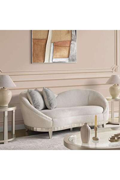 PAN HOME Etruscan 2 Seater Sofa - Beige