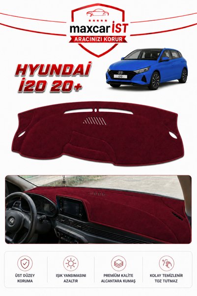 CYBERLİNE Hyundai İ20 (2020-2026) Elegance Serisi Uyumlu Torpido Koruma Örtüs...