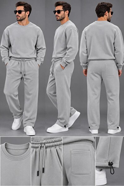 BYBÜLENT Sweatpants 2-Piece Set Thick 3-Thread Winter Sports Set