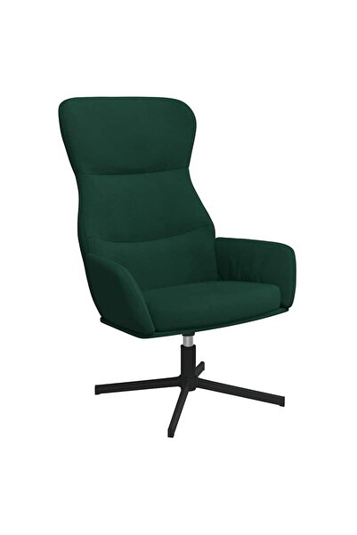 vidaxl Scaun de relaxare, verde închis, catifea
