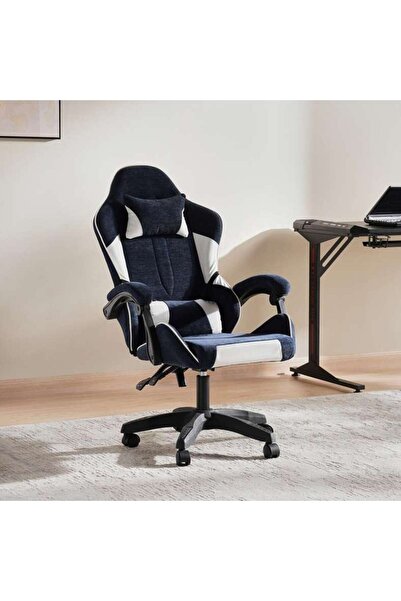 PAN HOME Kove Gaming Office- Blue & White