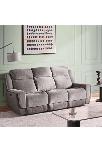 PAN HOME Tranquinest 3 Seater Recliner Sofa - Grey