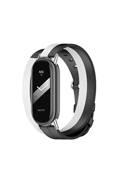 Xiaomi Έξυπνο Βραχιόλι 8 Διπλό Λουράκι BHR7311GL Μαύρο-Λευκό