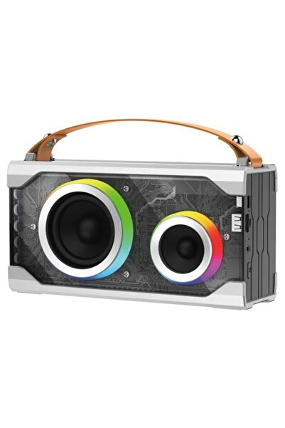 FONENG Φορητό Ηχείο Bluetooth M2 Πολύχρωμο BT 5.1 5000mAh 15W Γκρι