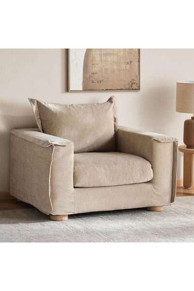 PAN HOME Siroana Single Seater Sofa - Beige