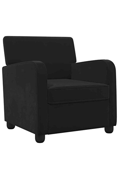 vidaxl Fotoliu Negru Catifea