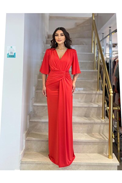 FEVER Önü düğüm detaylı örme elbise