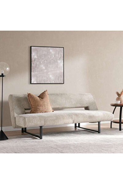 PAN HOME Platon Sofa Bed - Beige & Black