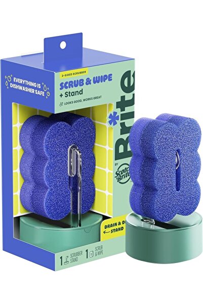 Scotch Brite Brite by Scotch-Brite™ Scrubber & Stand BRSS-3, 1/Pack