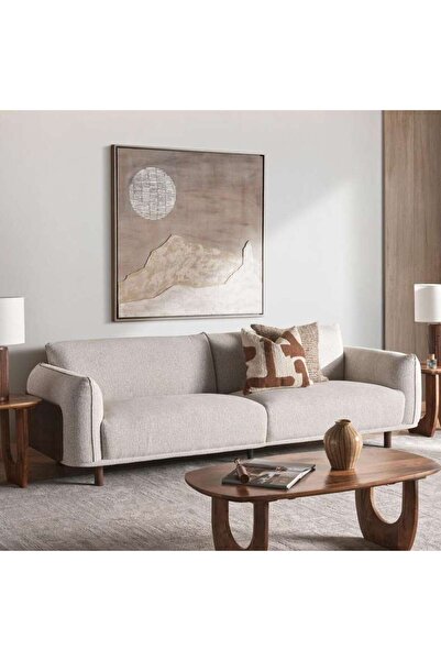 PAN HOME Eomer 4 Seater Sofa - Beige