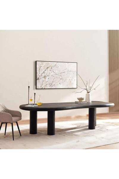 PAN HOME Harper 10 Seater Dining Table Wood - Brown