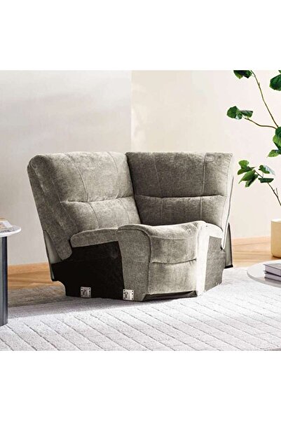PAN HOME Harmonious Wedge Corner Modular Recliner - Brown