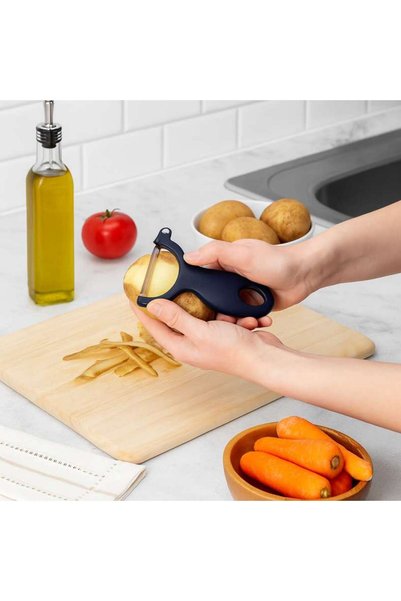 PAN HOME مقشرة أنيقة من نوع سلينج 17.3×9.1×1.5 سم - أسود