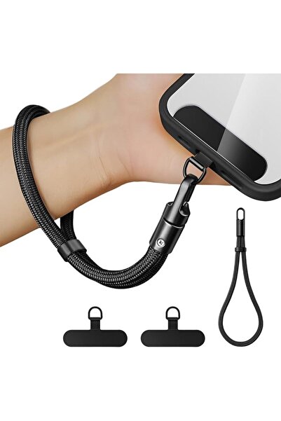 GENERAL XCHKRM Universal Adjustable Phone Wrist Strap With 2 Metal Tether Tab...