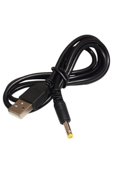 Nafpro USB to DC 4.0 mm x 1.7 mm Power Cable, 80 cm, black,