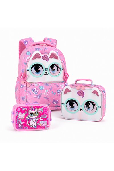 GOG 3Pcs Backpack Set for Ages 6-12 School Bag, Lightweight Elementary, Large...