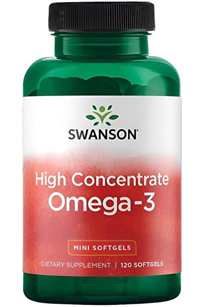 SWANSON High Concentrate Omega-3 Fish Oil Essential Fatty Acids Heart Brain H...