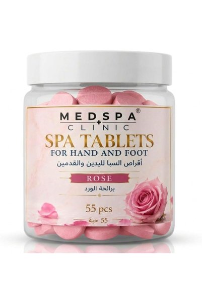 MEDSPACLINIC Rose Spa Tablets for Hand and Foot Soak – 55 Pcs Romantic Floral...