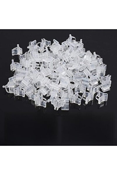 HASTHIP ORTIZA® 100Pcs Plant Grafting Clips 2.2-4.5mm, Clear White Garden Pla...
