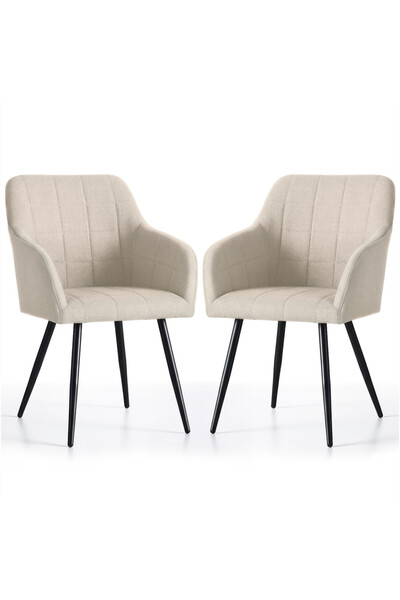 Akord Furniture Factory Set de 2 scaune de dining tapițate Luxano cu velur, c...