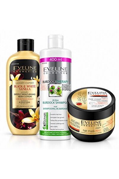 Eveline Cosmetics Σετ Μαλλιών και Σώματος Eveline – Σαμπουάν Θεραπείας με Κολ...