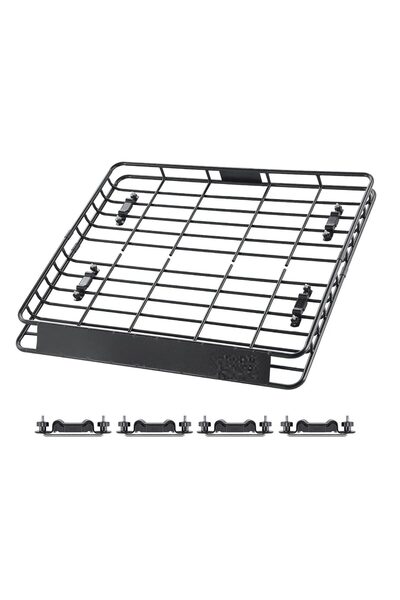 Vivatechnix Portbagaj de plafon compatibil bare transversale, Otel, max 68 kg...