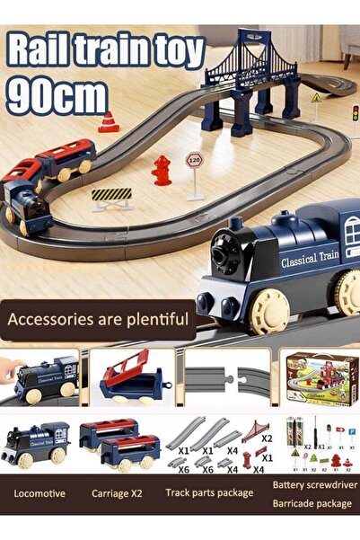 Generic 90cm Electric Rail Train Playset Electric High-Speed Rail Train Toys ...