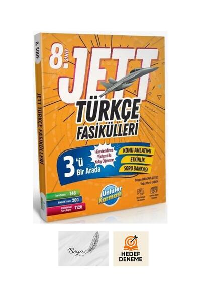 Ünlüler Karması 8.Sınıf Türkçe Jett Fasikülleri Hedef Deneme