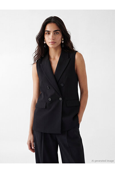 LC Waikiki Double Breasted Jacket Collar Women's Classic Waistcoat
