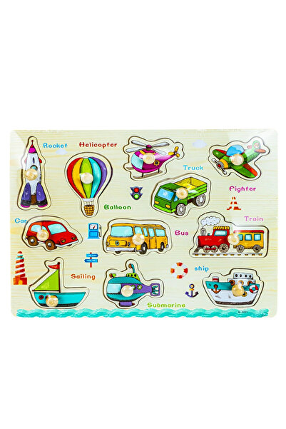 OEM Puzzle din lemn, incastru, cu pioneze, Vehicule 3