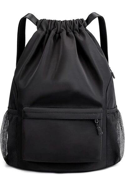 ALMEKAQUZ Shoulder Bag,Sports Drawstring Backpack,Travel Drawstring Bag,Gym B...