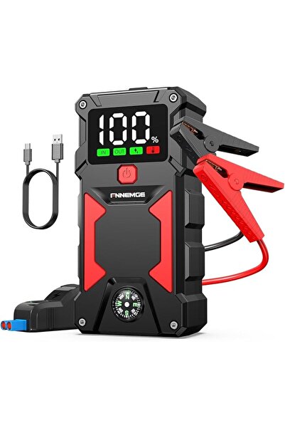 FNNEMGE Car Jump Starter, 5000A Peak 24800mAh 12V Jump Starter Battery Pack(U...