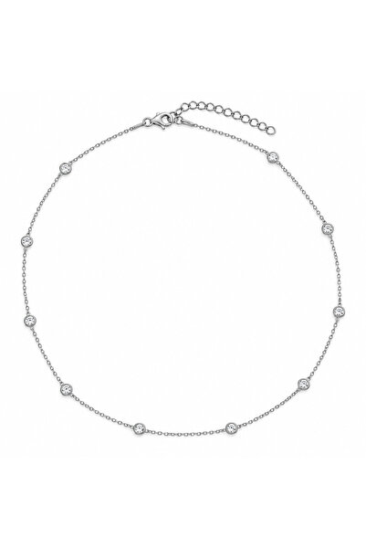 OJ Own Jewelry Bench 925 Ayar Gümüş 14 Ayar Altın Kaplama Zirkon Taşlı Kolye ...