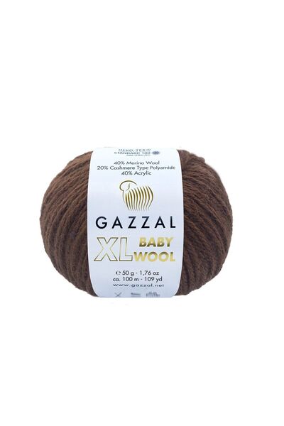 Gazzal Baby Wool XL Merino Wool Cashmere Textured Hand Knitting Yarn 50 Gr 10...