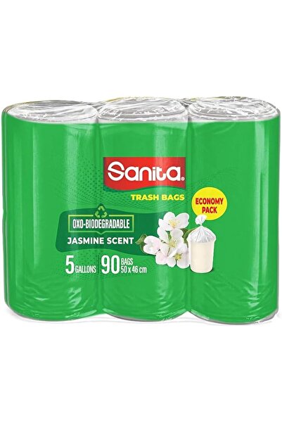 Sanita Club Sanita Trash Bags Scented Biodegradable 5 Gallons 90 Bags