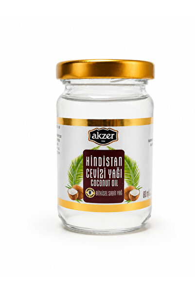 Akzer Hindistan Cevizi Yağı Soğuk Sıkım - Cold Press 80 ML