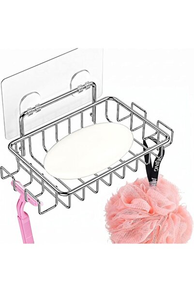 GENERAL Tolhouse Wall Mounted Soap Dish, Self Adhesive Stainless Steel Soap D...