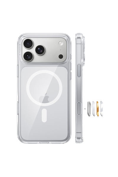 TORRAS Magnetic Guardian Case, iPhone 18 Pro/17 Pro, Transparent