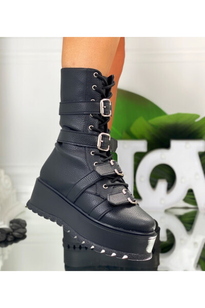 Tress Fashion Γυναικείες μπότες / Τζαμίλα μαύρες Pig 4x