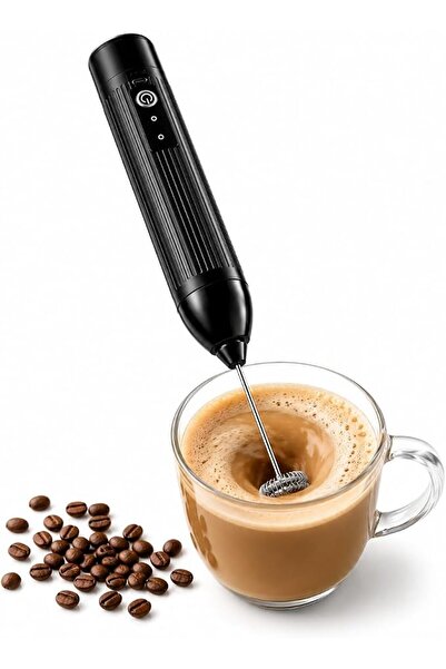 Generic Handheld Electric Milk Frother for Coffee, Battery Operated Foam Make...