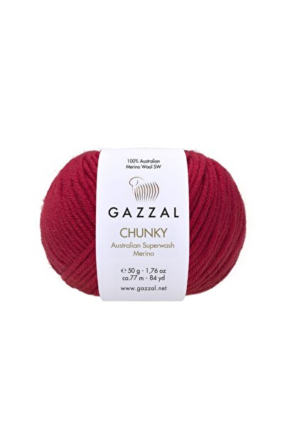 Gazzal Chunky 100% Merino Wool Thick Knitting Yarn 50 Gr 77 m Sweater Cardiga...