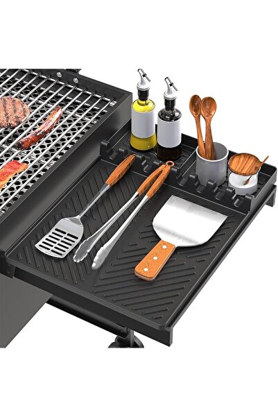 GENERAL VAODO Silicone Grill Mat, Heat Resistant Spatula Holder, BBQ Griddle ...