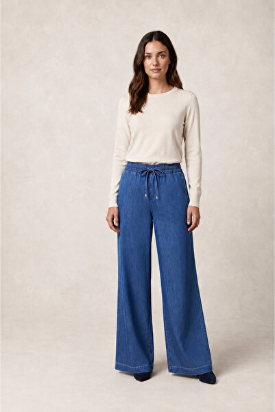 Doque 59064 BELİ TAM LASTIKLI BAĞCIKLI BOL PAÇA PANTALON #2026#