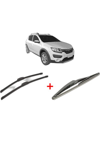 Bosch Set of 3 wipers RENAULT SANDERO/STEPWAY II (B8_) 2013, for windshield a...