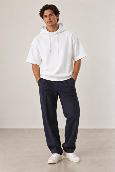 ALEXANDERGARDI Cropped Hooded Short Sleeve Sweatshirt