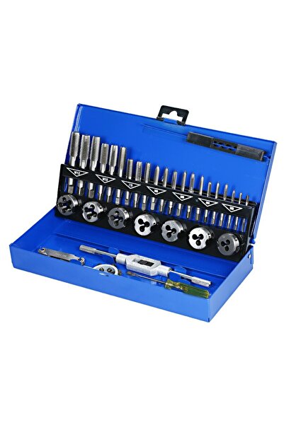 Choice طقم مفاتيح وقوالب معدنية 32 قطعة، مفتاح قطع متري M3-M12، أداة تسنين يد...